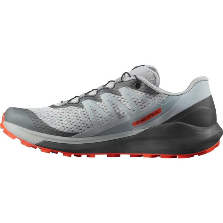 Grey Salomon Sense Ride 4 Men's Trail Running Shoes | IE XN3675